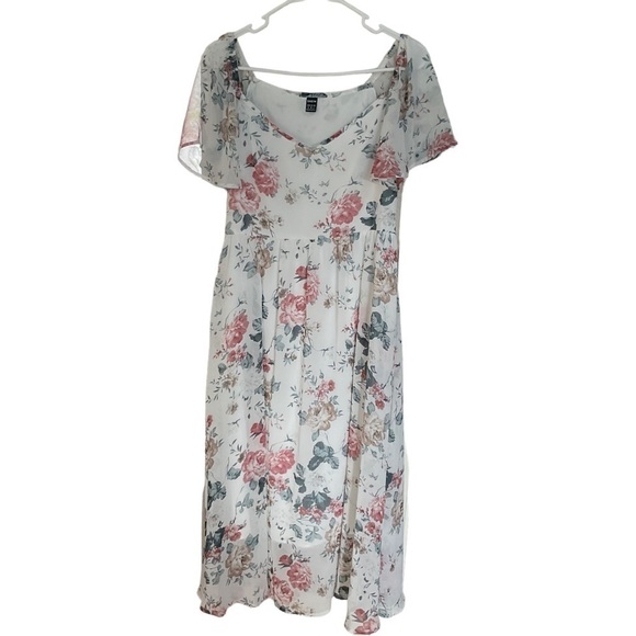 SHEIN WOMENS SUMMER FLORAL MAXI DRESS SIZE M - Picture 1 of 6